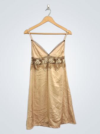 Women's Lace Trim Slip Dress