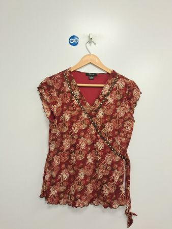 Style & Co Petite Women's Wrap Top