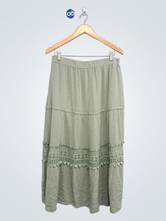 AUBREY Women's Tiered Maxi Skirt