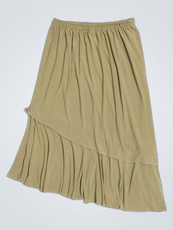 Naveed Khaki Pleated Skirt