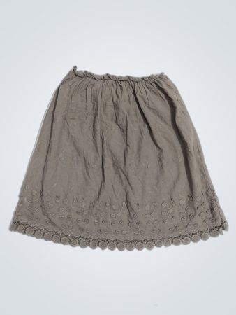 Italian Embroidered Mini Skirt