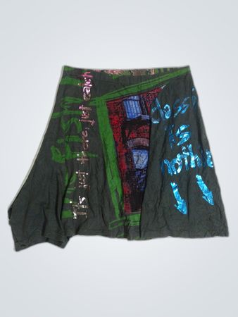 Beast Design Graphic Print Skirt