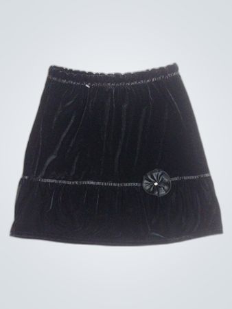 Perfectly Dressed Black Velvet Mini Skirt