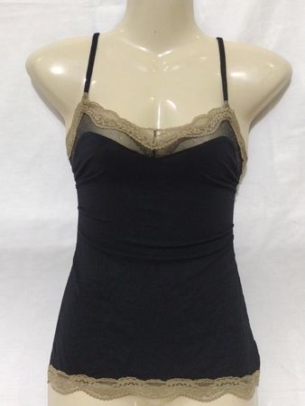 Intimissimi Black Lace Trim Cami Top