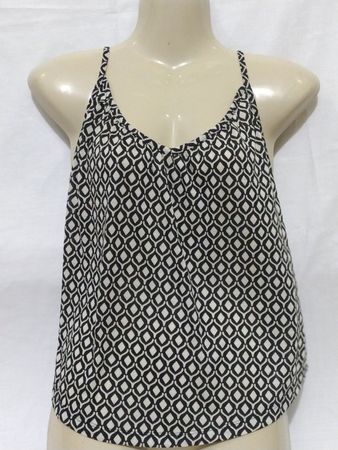 Black and White Patterned Tank Top