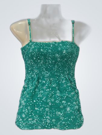 Green Floral Top
