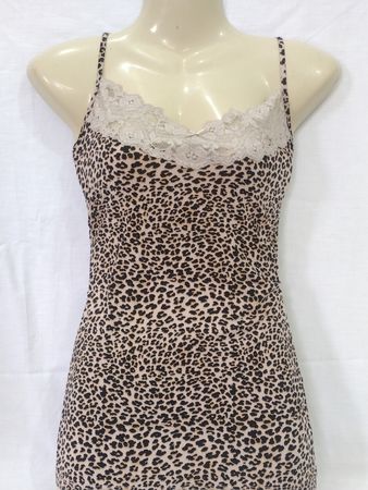 M&S Leopard Print Lace Cami Top