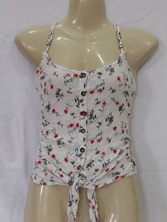 Floral Tie-Front Top