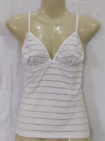 Tis'Saia White Striped Bralette