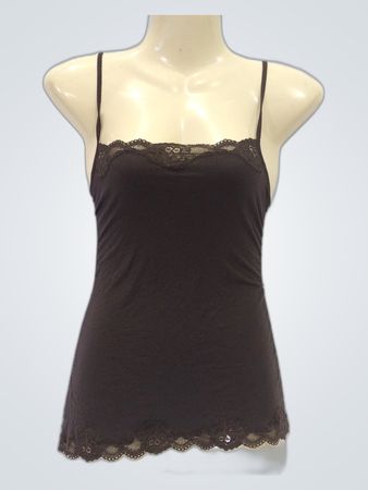 Black Lace Trim Camisole