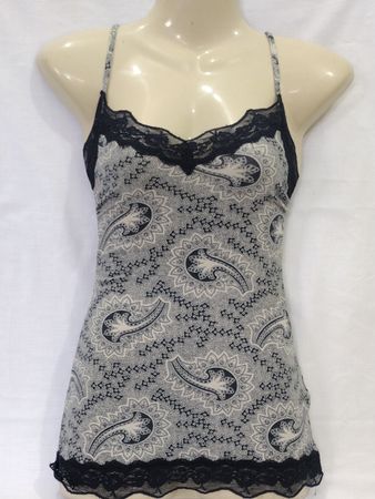 Tezenis Black and White Paisley Camisole