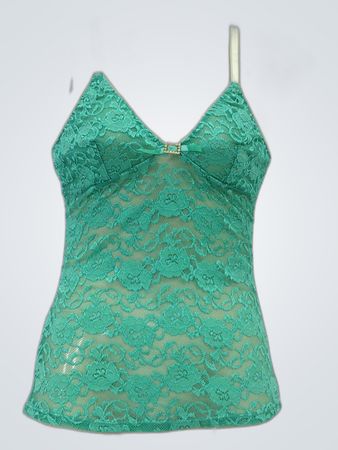 Green Lace Camisole