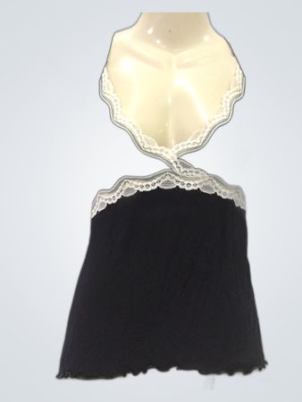 Etam Black Lace Trim Camisole