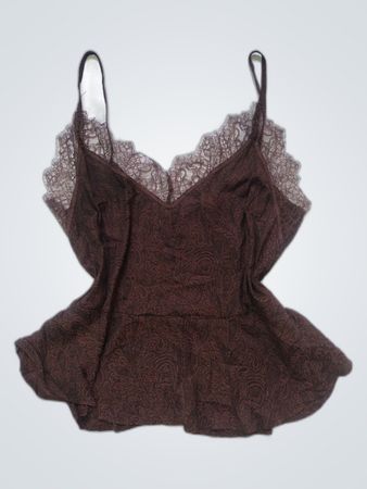 Brown Lace Camisole