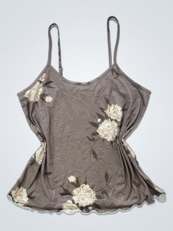 Gray Floral Camisole