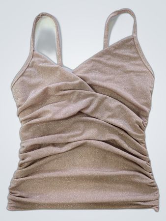 Ruched Shimmery Cami Top