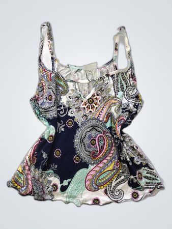Beach Time Paisley Top