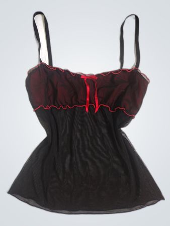 Black and Red Sheer Camisole
