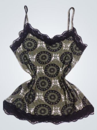 Tezenis Patterned Lace Cami Top