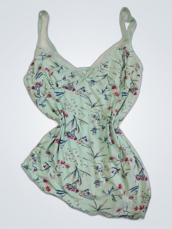Green Floral Romper