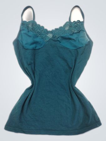 Teal Lace-Trim Camisole