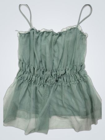 Green Sheer Tunic Top
