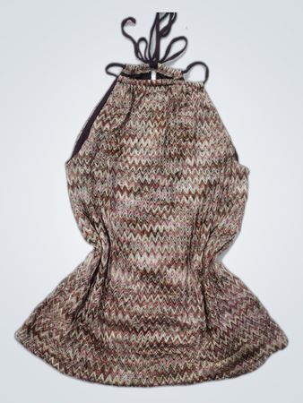 Unbranded Zigzag Pattern Halter Top