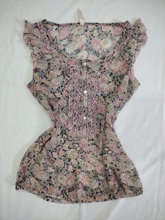 Blouse with Floral Pattern