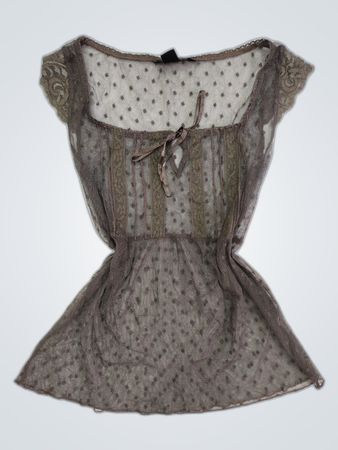 Sheer Gray Blouse