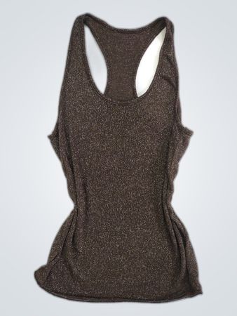 Brown Glitter Tank Top