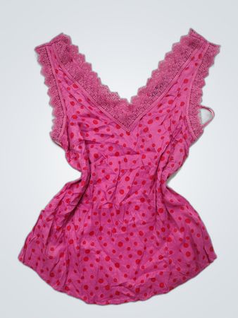Pink Polka Dot Top