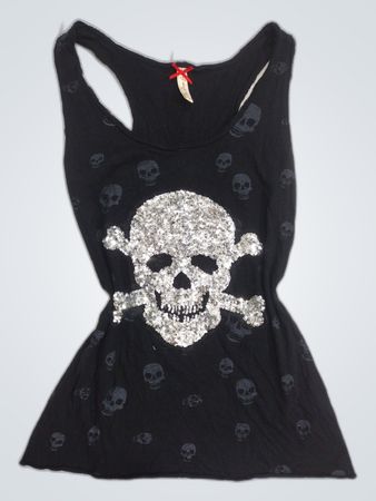 James Perse Skull Tank Top