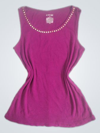 St. John's Bay Pink Sleeveless Top with Rhinestones
