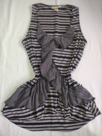 Striped Ruffled Tank Top