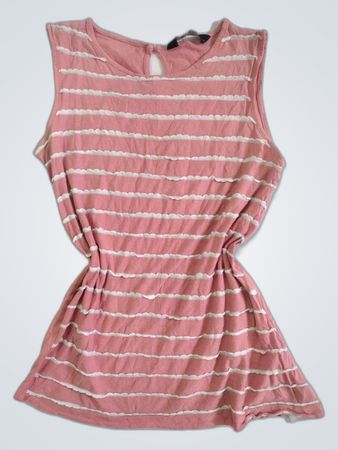 Dorothy Perkins Pink Striped Sleeveless Mini Dress