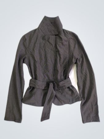 Gray Belted Jacket