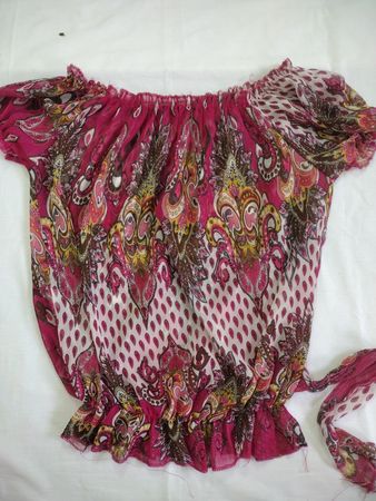 Unbranded Off-Shoulder Paisley Blouse