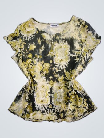 Latidelo Floral Peplum Top