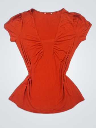 Orange Short Sleeve Top