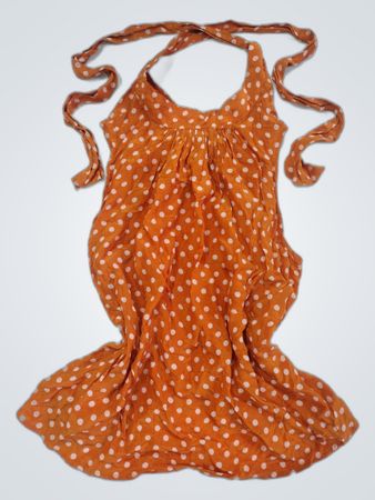 Orange Polka Dot Dress
