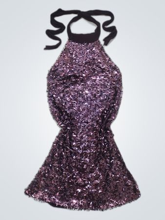 Purple Sequined Dress