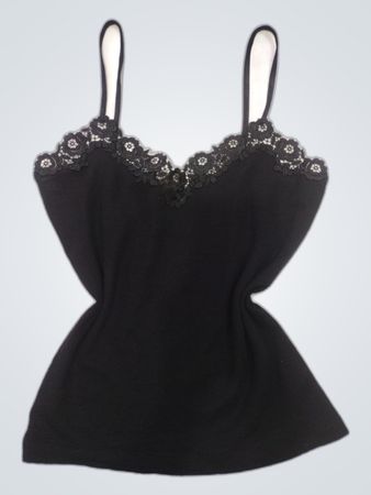 Vajolet Black Lace Trim Camisole