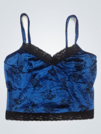 Blue Floral Bralette