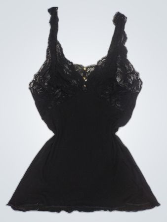 Black Lace Trim Camisole