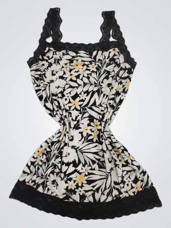 Tezenis Floral Lace Trim Cami Top