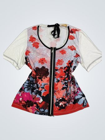 Biba Floral Zip-Up Top