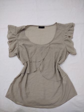 Vero Moda Rüschenshirt aus transparenter Stoff
