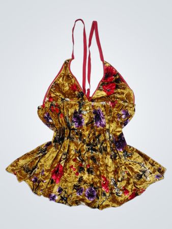 Floral Print Halter Top