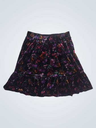 Loft Floral Velvet Minirock