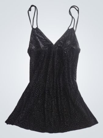 Schwarzes Paisley-Print-Camisole
